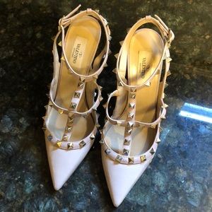 Authentic used Valentino rock stud heels
